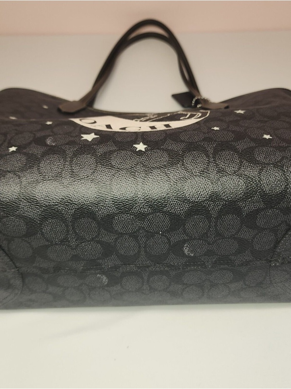Coach Tote In Signature Canvas With Halloween Graphic Bag Purse - Picture 5 of 6